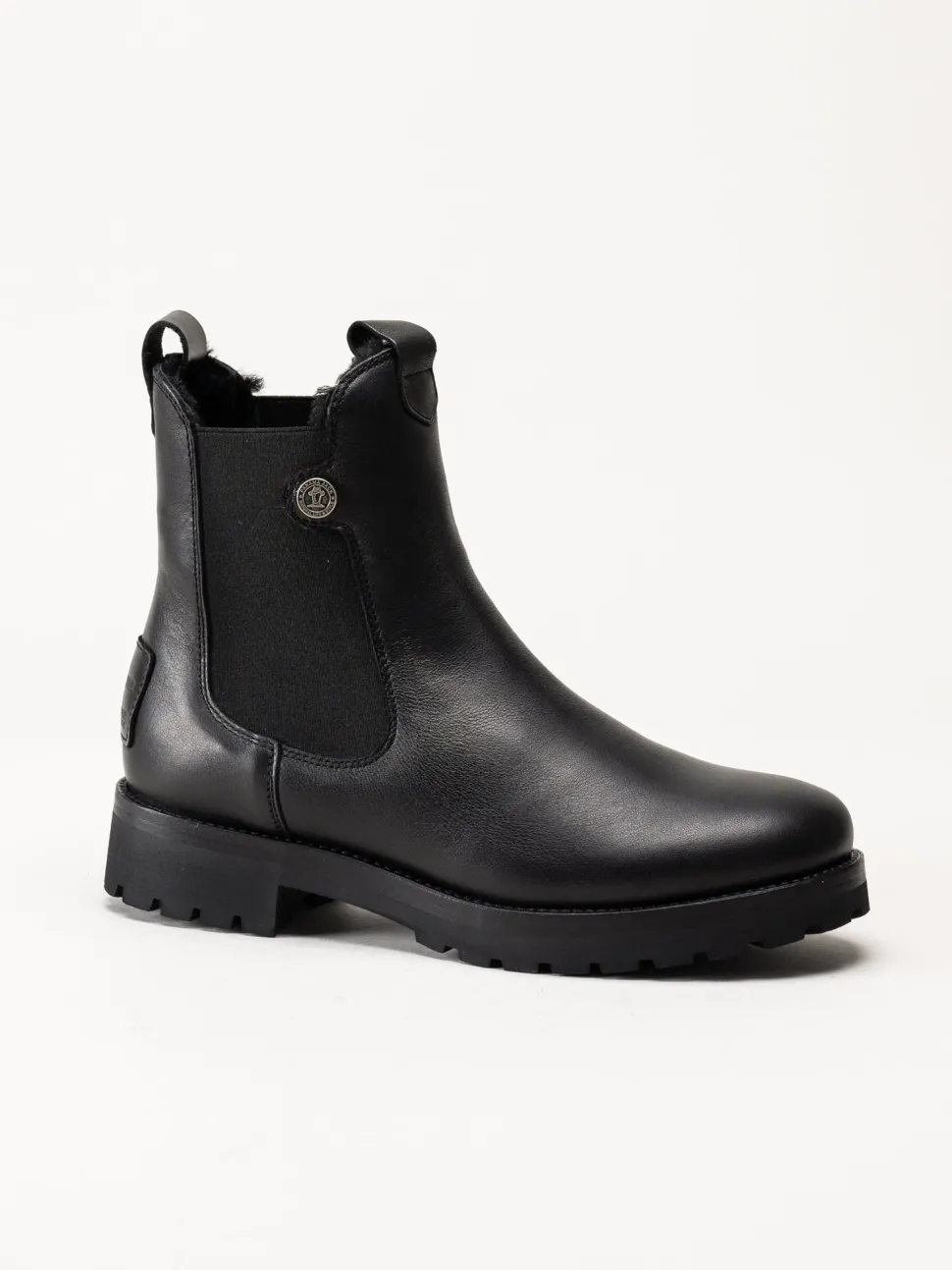 Panama Jack - fransesca Igloo - Svarta fårskinnsfodrade boots i skinn