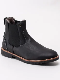 Panama Jack - Garnock Igloo C2 - Svarta fårskinnsfodrade boots i skinn