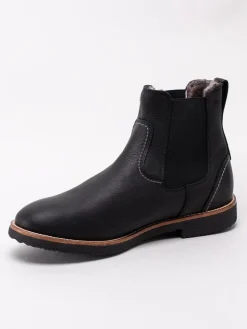 Panama Jack - Garnock Igloo C2 - Svarta fårskinnsfodrade boots i skinn