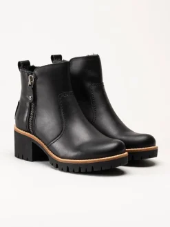 Panama Jack - Pauline Trav - Svarta varmfodrade boots i skinn