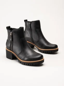 Panama Jack - Pauline Trav - Svarta varmfodrade boots i skinn