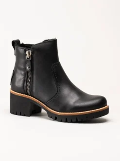 Panama Jack - Pauline Trav - Svarta varmfodrade boots i skinn