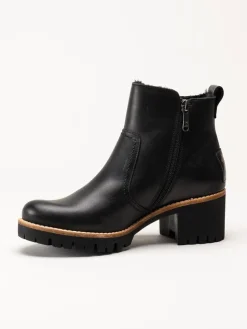 Panama Jack - Pauline Trav - Svarta varmfodrade boots i skinn
