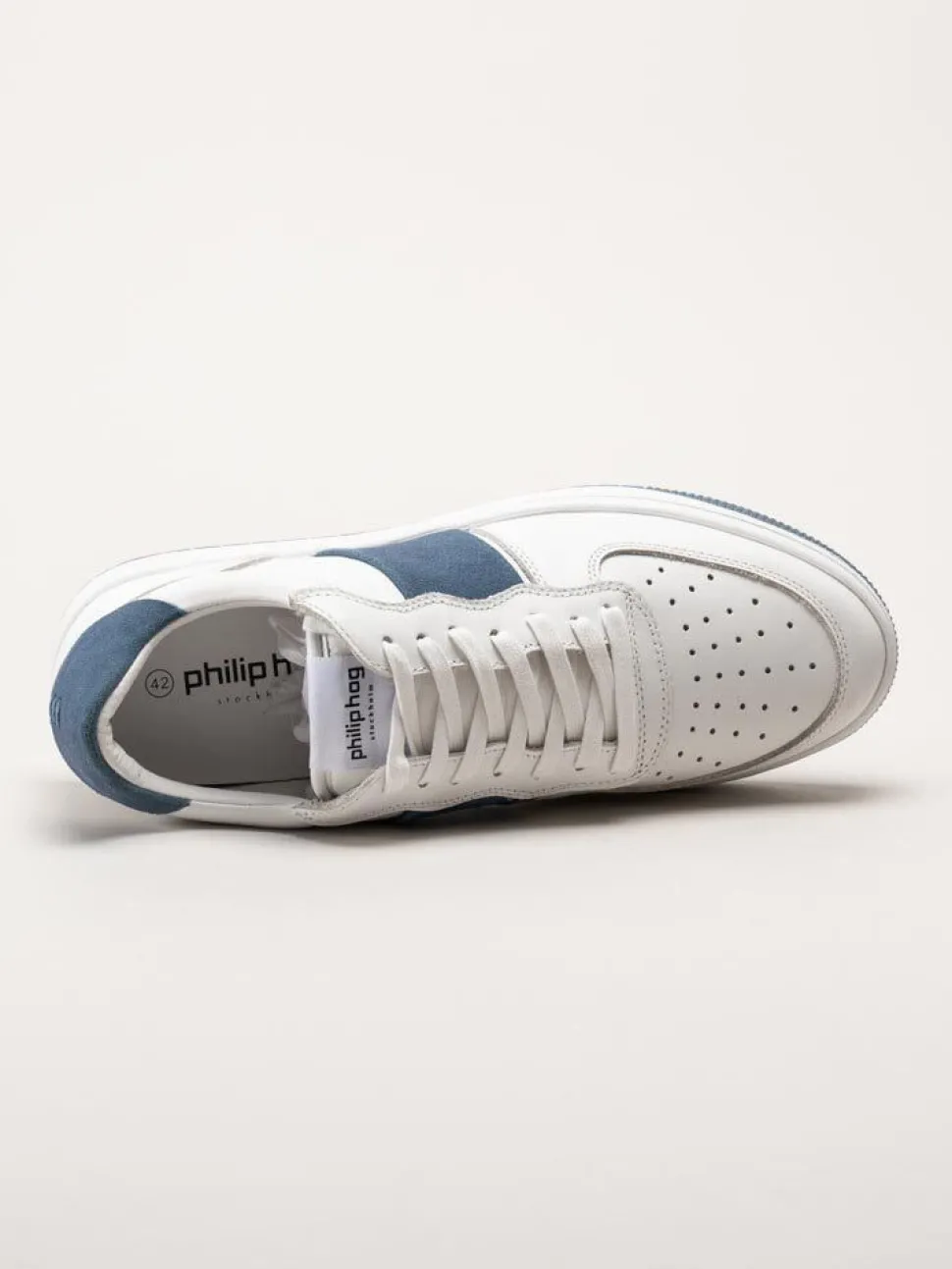 Philip Hog - Sam - Vita sneakers i skinn