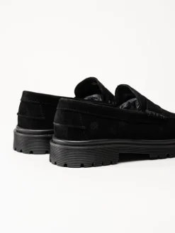 Playboy Footwear - Austin - Svarta loafers i mocka