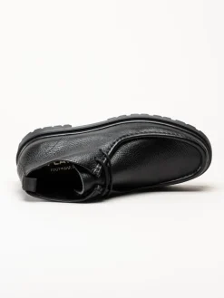 Playboy Footwear - Cowen - Svarta kängor i skinn