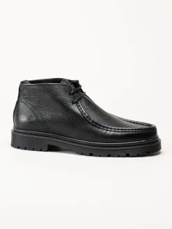 Playboy Footwear - Cowen - Svarta kängor i skinn