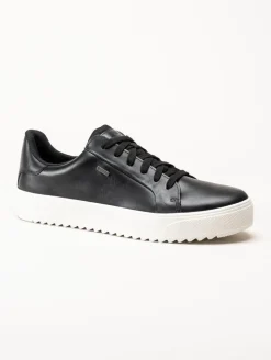 PoleCat - Rex Turin GTX - Svarta skinnsneakers med Gore-Tex