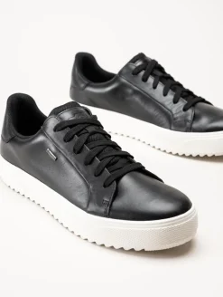 PoleCat - Rex Turin GTX - Svarta skinnsneakers med Gore-Tex