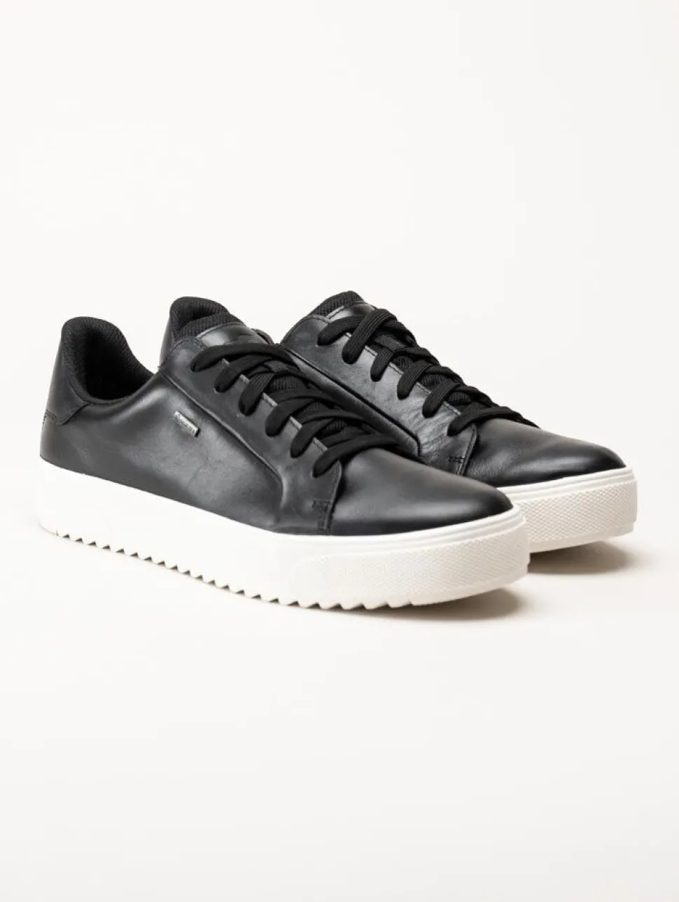 PoleCat - Rex Turin GTX - Svarta skinnsneakers med Gore-Tex