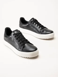 PoleCat - Rex Turin GTX - Svarta skinnsneakers med Gore-Tex