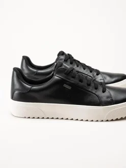 PoleCat - Rex Turin GTX - Svarta skinnsneakers med Gore-Tex