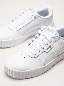 Puma - Carina 3.0 - Vita sneakers i skinnimitation