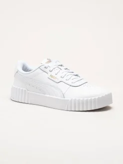 Puma - Carina 3.0 - Vita sneakers i skinnimitation