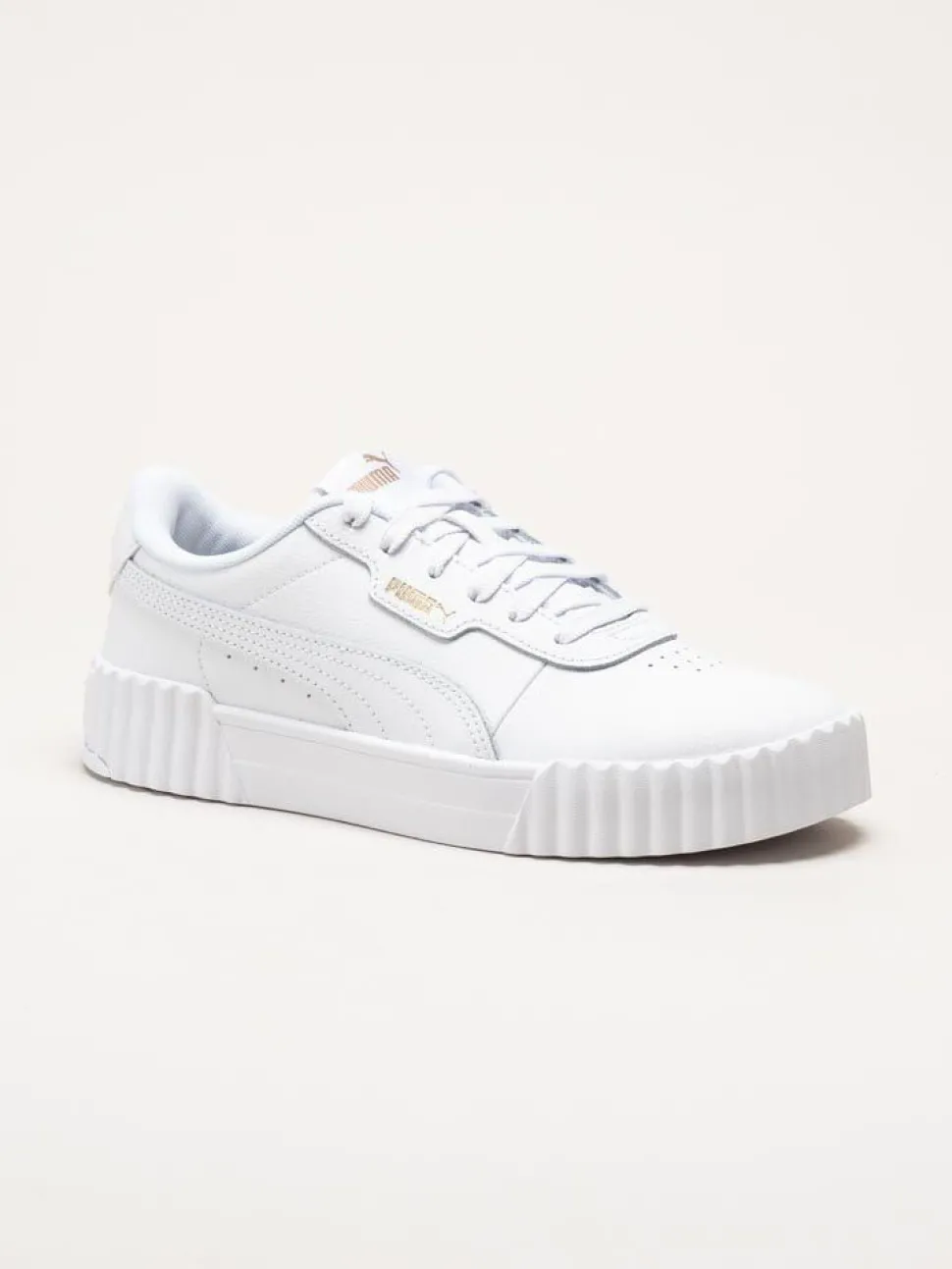 Puma - Carina 3.0 - Vita sneakers i skinnimitation