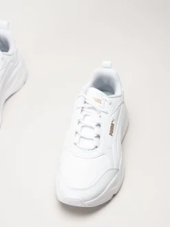 Puma - Cassia 2.0 - Vita sneakers i skinnimitation