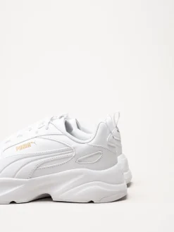 Puma - Cassia 2.0 - Vita sneakers i skinnimitation