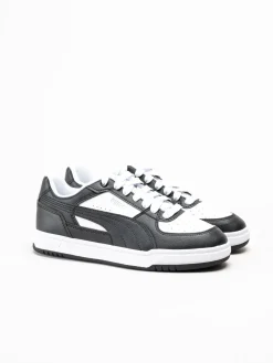Puma - Caven III - Svartvita sneakers i skinnimitation