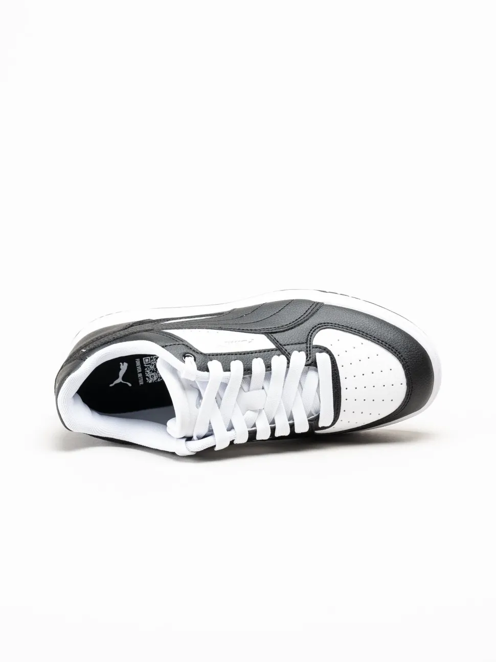 Puma - Caven III - Svartvita sneakers i skinnimitation