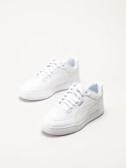 Puma - Caven III - Vita sneakers i skinnimitation
