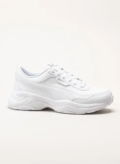 Puma - Cilia Mode - Vita sneakers i skinnimitation