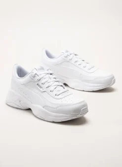 Puma - Cilia Mode - Vita sneakers i skinnimitation