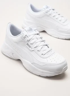Puma - Cilia Mode - Vita sneakers i skinnimitation