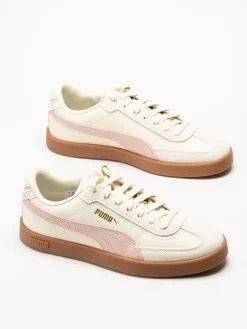 Puma - Club II Era - Beiga sneakers i skinn
