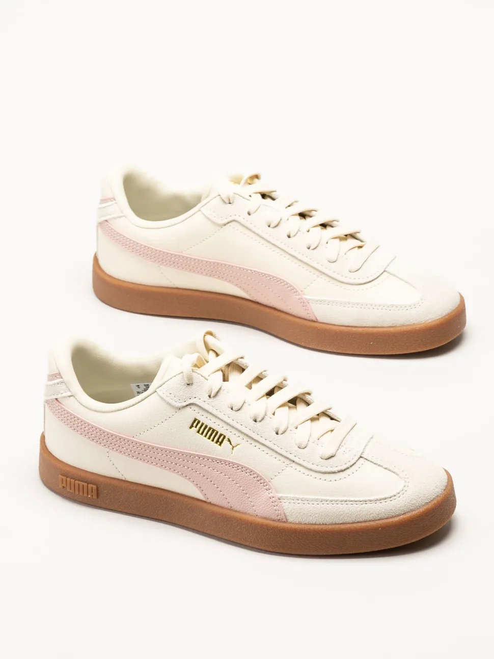 Puma - Club II Era - Beiga sneakers i skinn