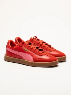 Puma - Club II Era - Röda sneakers i skinn