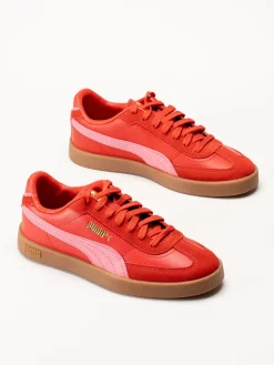 Puma - Club II Era - Röda sneakers i skinn