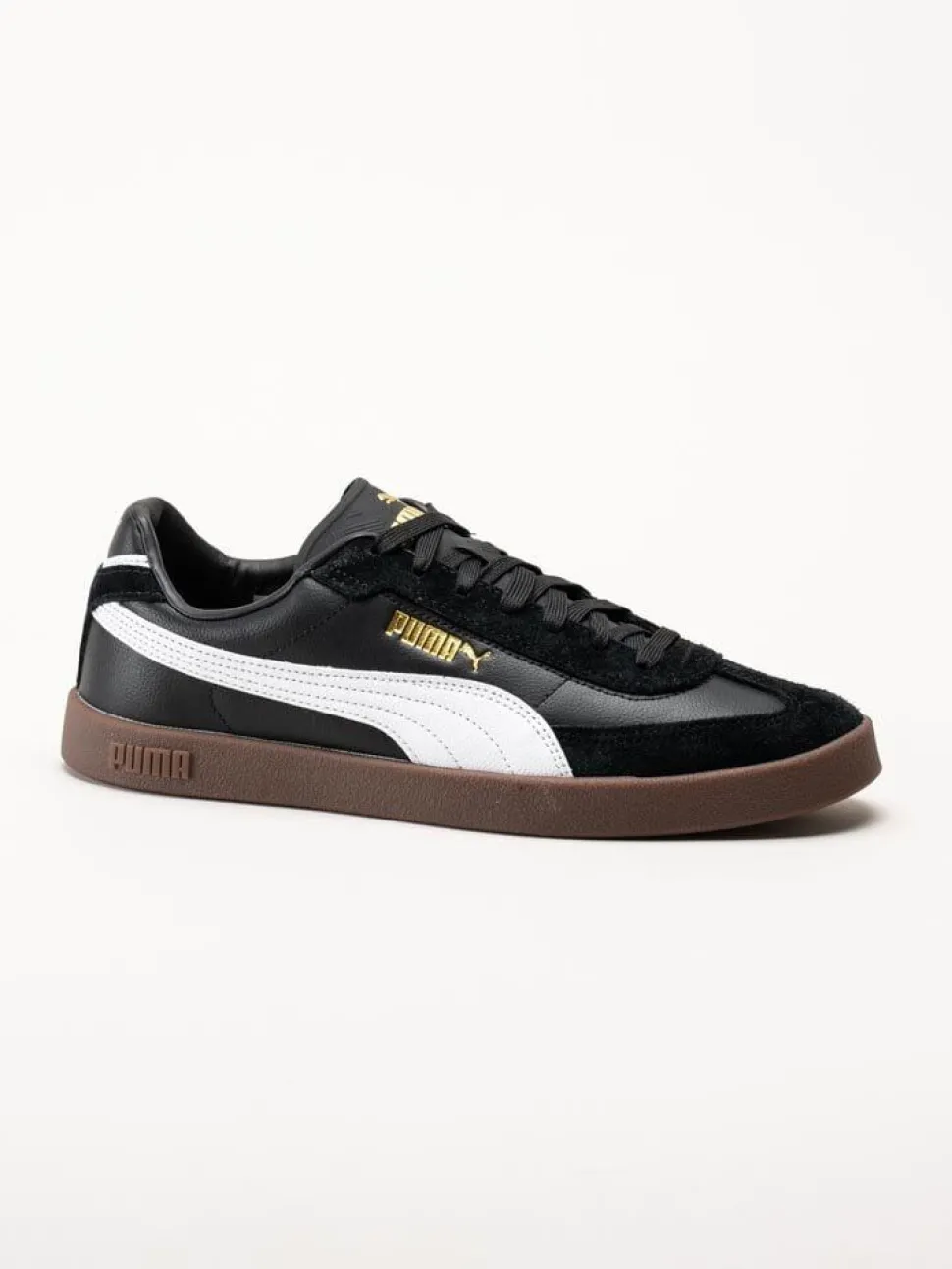 Puma - Club II Era - Svarta retrosneakers i skinn