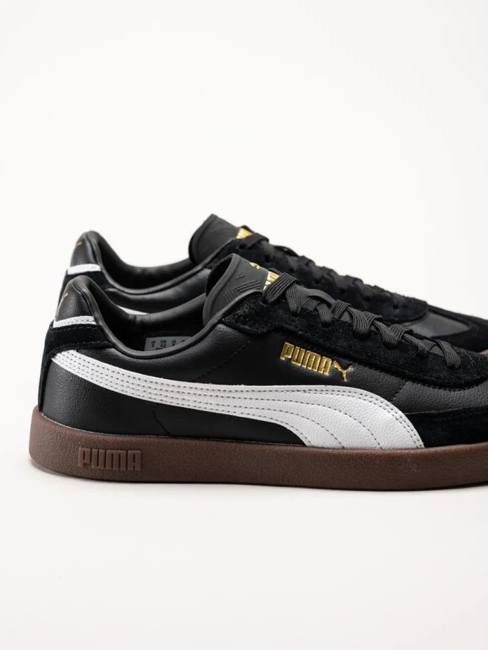 Puma - Club II Era - Svarta retrosneakers i skinn