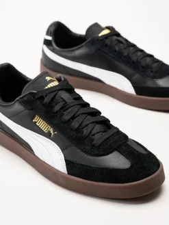 Puma - Club II Era - Svarta retrosneakers i skinn