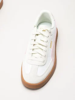 Puma - Club II Era - Vita sneakers i skinn och mocka