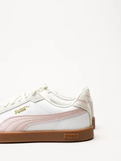 Puma - Club II Era - Vita sneakers i skinn och mocka
