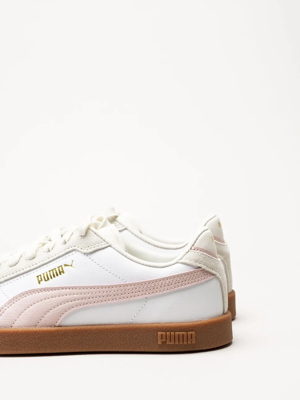 Puma - Club II Era - Vita sneakers i skinn och mocka
