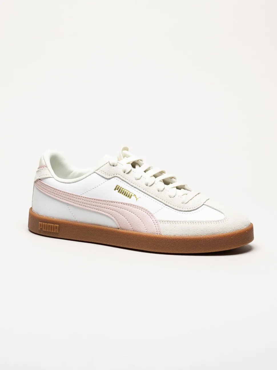 Puma - Club II Era - Vita sneakers i skinn och mocka