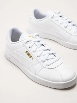 Puma - Club II SL - Vita sneakers i skinnimitation