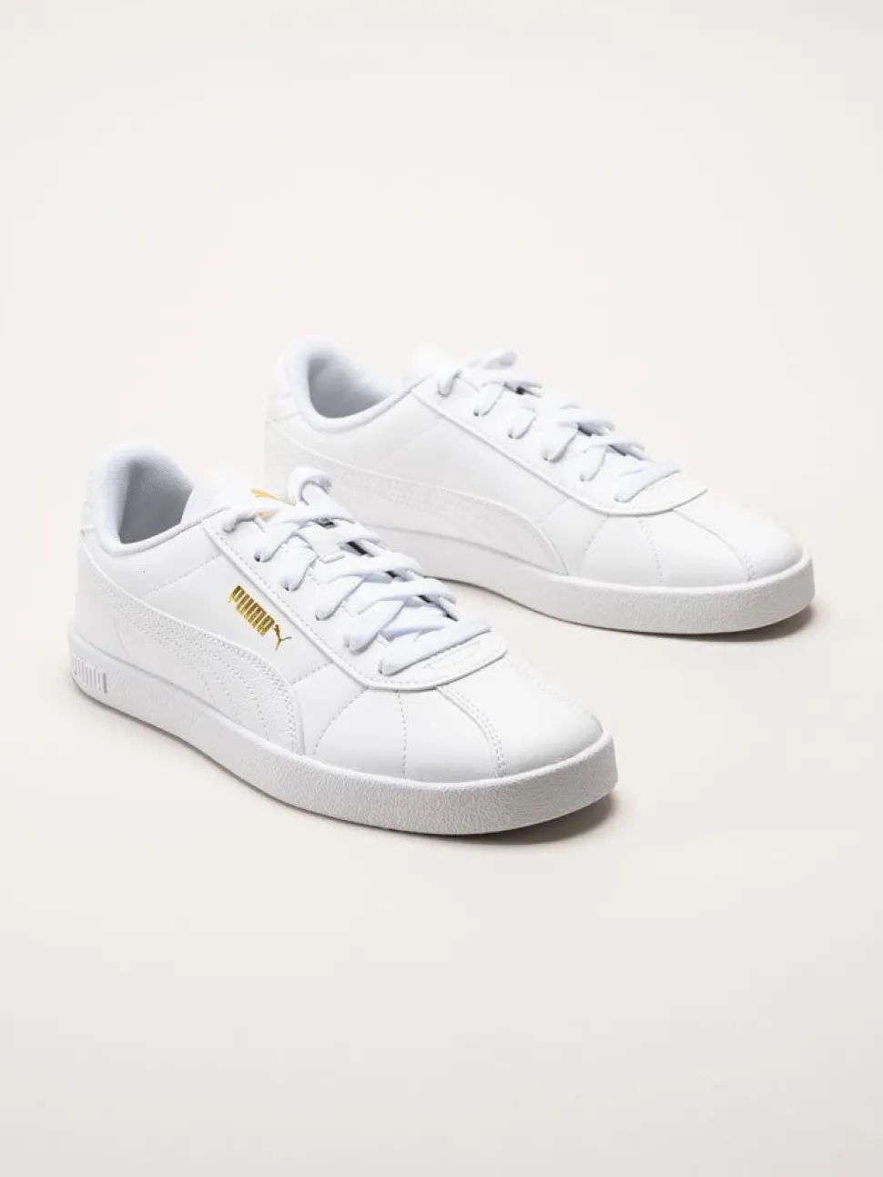 Puma - Club II SL - Vita sneakers i skinnimitation