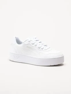 Puma - Court Lally Skye - Vita platåsneakers