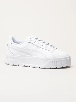 Puma - Karmen II L - Vita platåsneakers i skinn