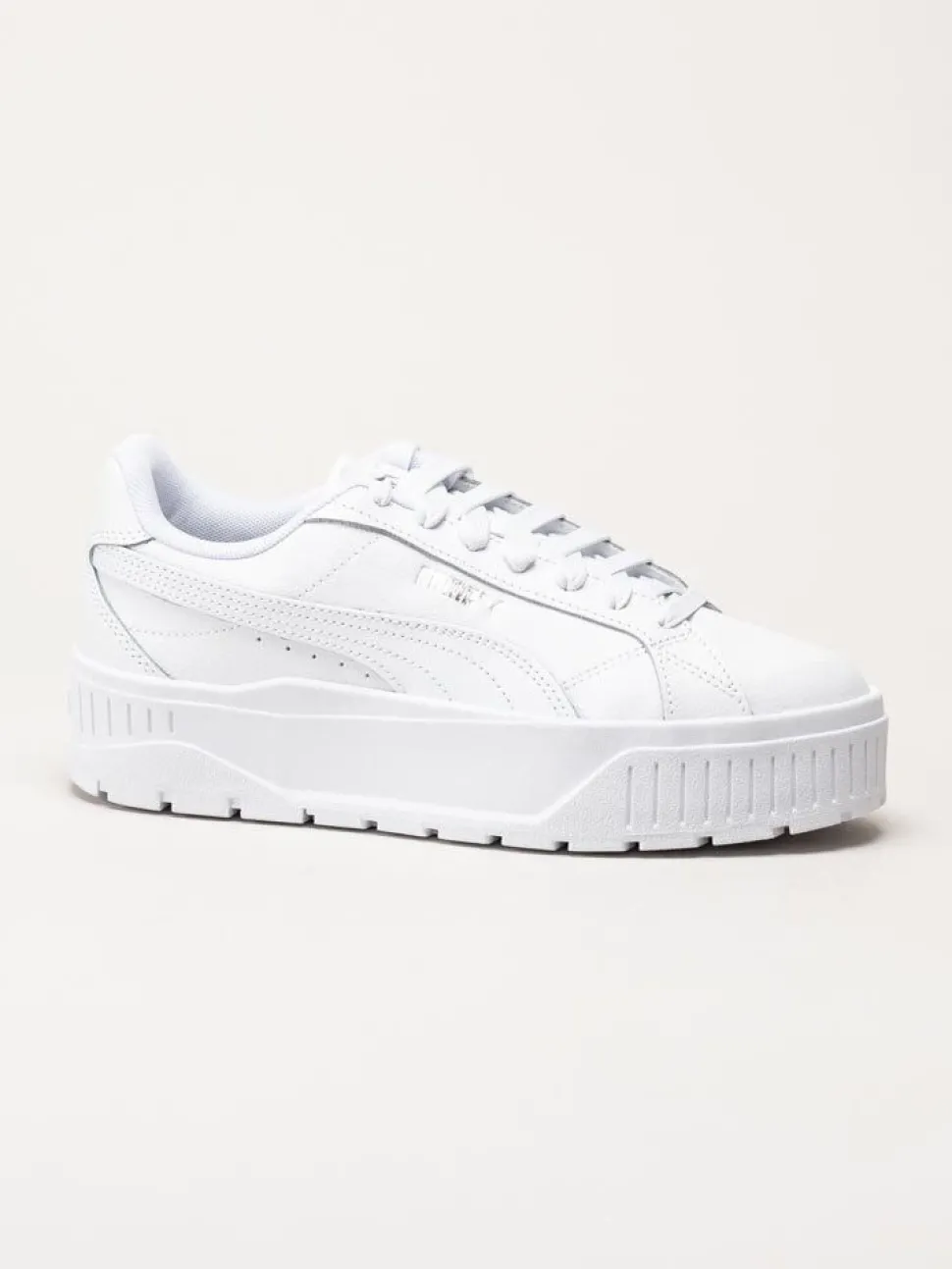 Puma - Karmen II L - Vita platåsneakers i skinn