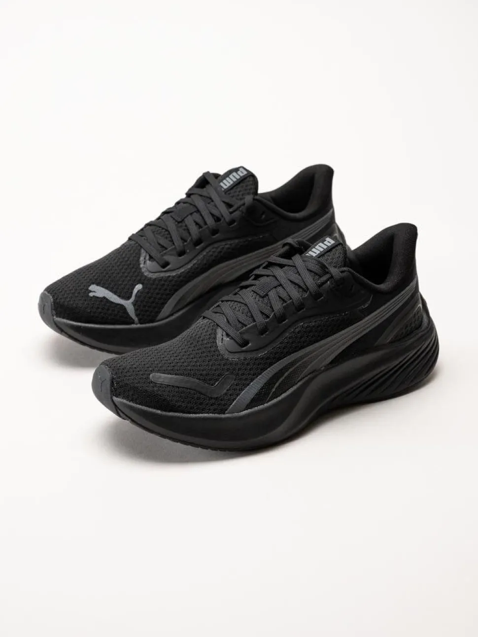 Puma - Pounce Lite - Svarta löparskor i textil