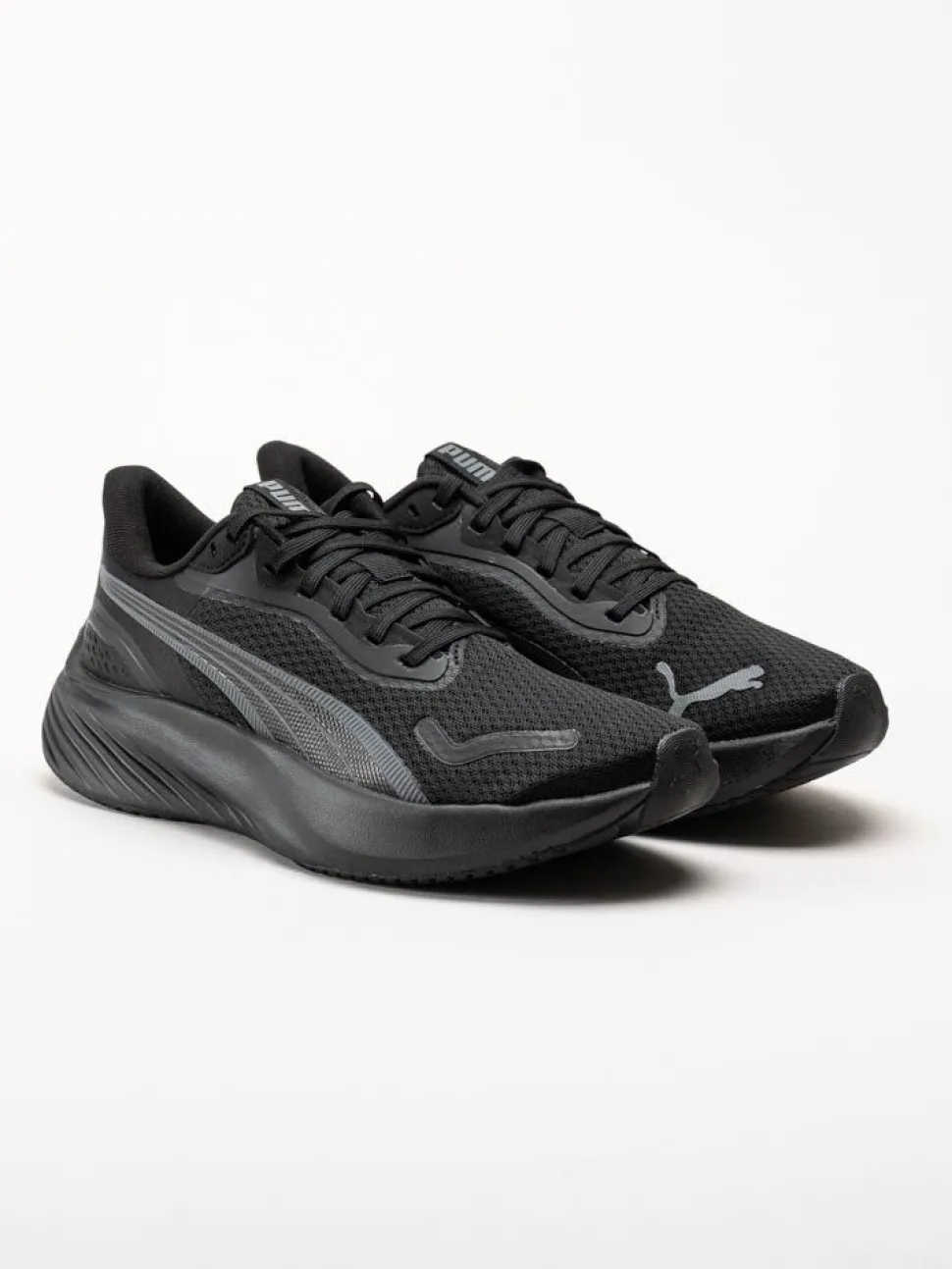 Puma - Pounce Lite - Svarta löparskor i textil