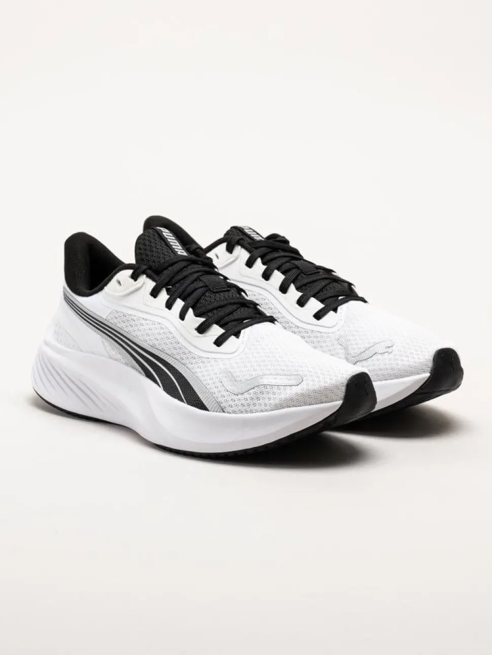 Puma - Pounce Lite - Vita löparskor i textil