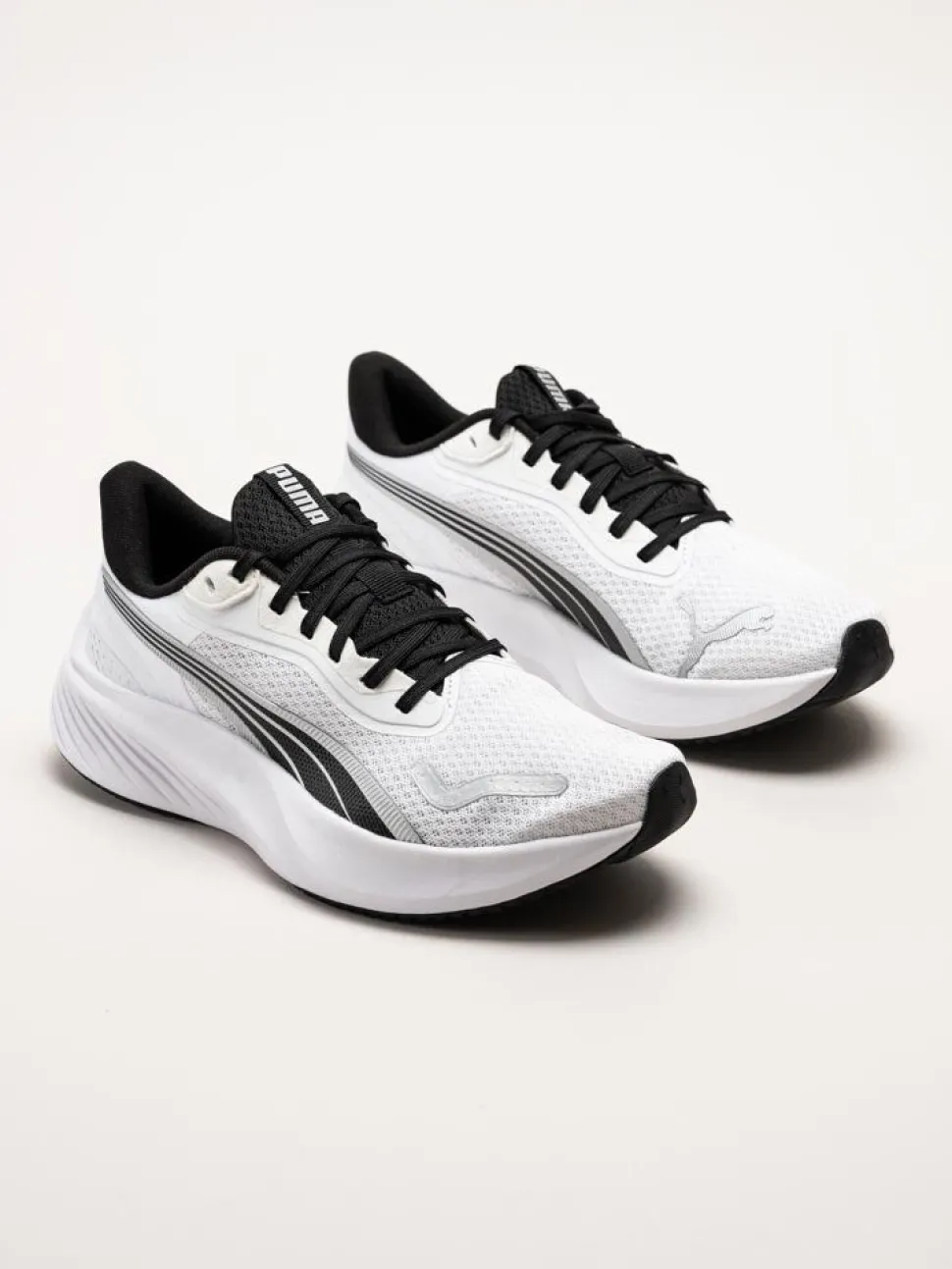 Puma - Pounce Lite - Vita löparskor i textil