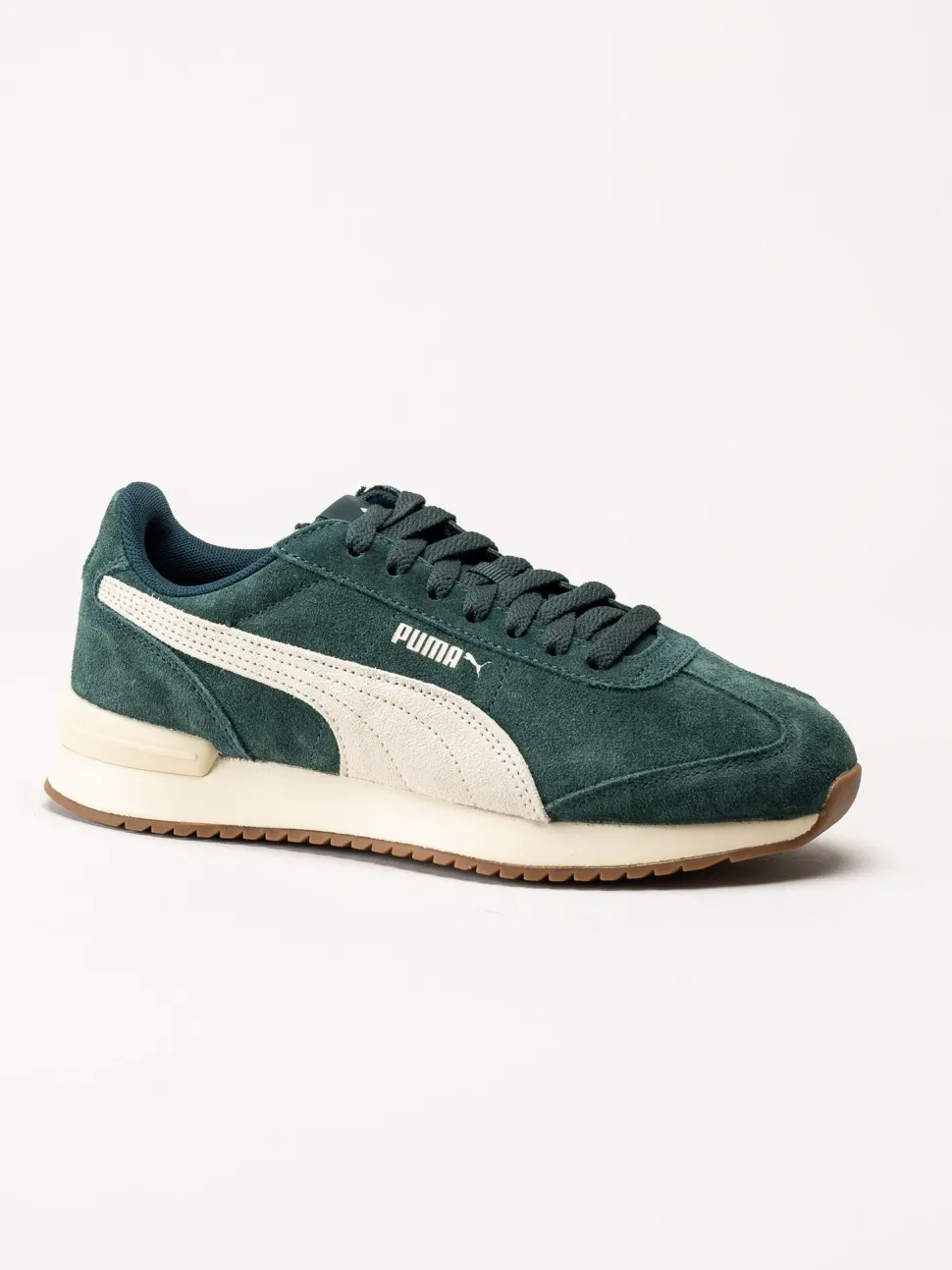 Puma - R78 Wind Sd - Gröna sneakers i mocka