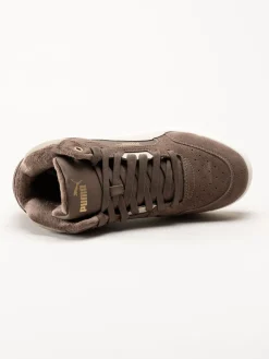 Puma - Shuffle Downtown Mid Wtr - Bruna fodrade sneakers i mocka