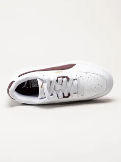 Puma - Shuffle Downtown - Vita sneakers med vinröda partier